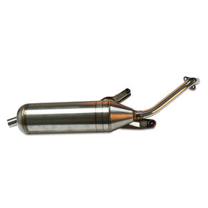 Sistema de escape de motocicleta Universal personalizado directo de fábrica, silenciador de válvula de espejo pulido de acero inoxidable 304 para Breeze - Product Image 1