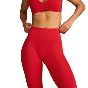 Leggings de yoga para mujer, de cintura media, sin costura frontal, con espalda en V, efecto levantamiento de glúteos, pantalones de gimnasio con sensación de segunda piel para entrenamiento, mallas deportivas. - Product Image 5