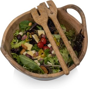 Nouvel arrivage de bols à salade en bois d'acacia de qualité supérieure bols à manger élégants et durables cadeau parfait pour les fêtes vente chaude - Product Image 4