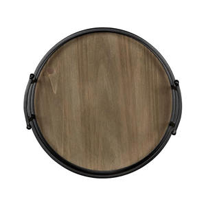 Plateau de service taille personnalisée dernier design noir fini thé café plateau de service pour mariage décor à la maison plats et assiettes - Product Image 2