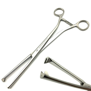 Tenaculum utérin Museux, forceps de 24 cm en acier inoxydable, manuel, réutilisable, instrument chirurgical gynécologique - Product Image 1
