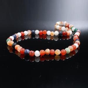 Perles arc-en-ciel naturelles en forme de boule de pierres précieuses multiples, perles rondes de 4 à 5mm, perles rondes en quartz faites à la main pour bijoux - Product Image 3