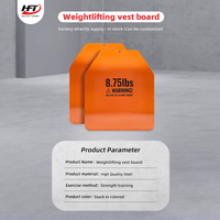 Plaques de poids incurvées en acier premium personnalisables avec logo, colorées, 8,75 lb (paire)