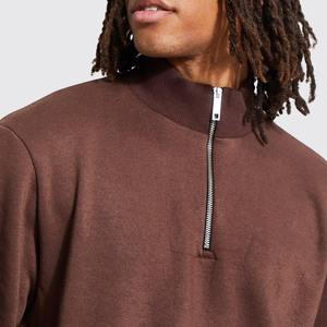 Sweats en gros de haute qualité pour hommes surdimensionnés demi sweats zippés Collection d'hiver Tenues tendance 2026 - Product Image 2