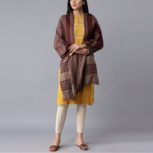 Concevez votre propre châle en laine pour femmes avec une longueur longue, vente directe d'usine, châle en laine pour femmes en couleur unie - Product Image 2