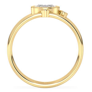 Anillo de Compromiso REYES Personalizado con Moissanita de Corte Ovalado de 0.38 Quilates en Oro de 14K para Mujer, Regalo de Aniversario de Bodas, Joyería Fina - Product Image 6