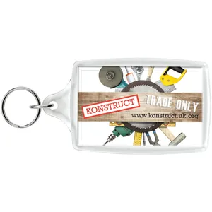 Porte-clés et mousquetons promotionnels personnalisés en acier inoxydable transparent L4 Orca avec impression numérique pour le merchandising - Product Image 2