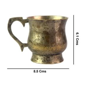 Tasse en laiton plaqué or de conception faite à la main tasse à boire avec le dernier support élégant tasse artisanale de bonne qualité - Product Image 6