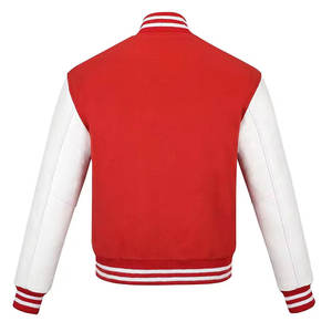 Chaqueta de Béisbol Bordada de Lana Cómoda de Fábrica, Artículo de Alta Calidad en Oferta, Chaqueta Universitaria con Estampado de Letras para Hombre - Product Image 3