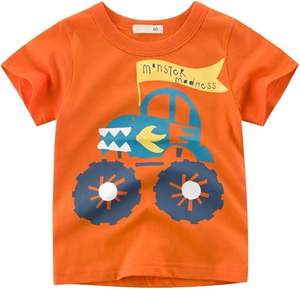 T-shirt pour enfants, imprimé personnalisé à manches courtes imprimé décontracté tricoté 100% coton 180 grammes - Product Image 2