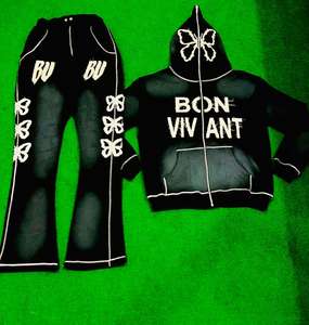 ชุดวอร์มลำลองพิมพ์ลายมีฮู้ดระบายอากาศได้ดีแฟชั่นใหม่ผ้าฝ้าย100% ฤดูหนาวสำหรับผู้ชาย - Product Image 1