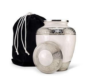 Distribuidor de origen indio que vende suministro a granel tamaño y diseño personalizados 100% urna de recuerdo de aluminio y Metal urna de cremación funeraria a la venta - Product Image 1