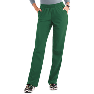 กางเกงสครับแบบถักทรงตรงยืดได้สำหรับทุกเพศ ทรงเข้ารูป ระบายอากาศได้ดี สวมใส่สบาย - Product Image 4