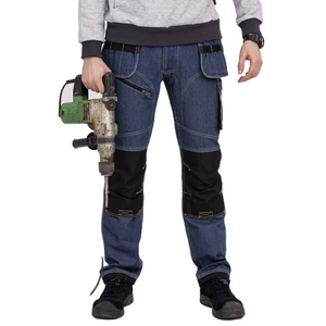 Pantalones de Trabajo para Electricista, Alta Calidad, Certificación CE, Impermeables, Transpirables, Poliéster, Bolsillos con Funda, Detección de Agujas, Luz LED - Product Image 6