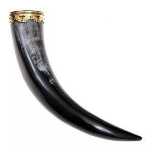 Natural Raw Buffalo Horn Knife Handle Carved Animal Style for Decorative Items Handmade Drinking Horn - Product Image 3