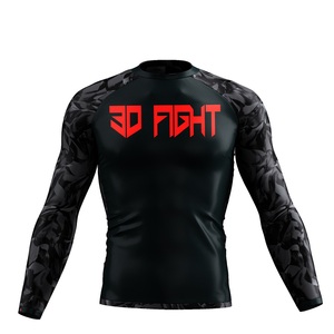 ชุดกีฬา BJJ rashguard สำหรับ Jiu Jitsu ชุดฝึกและการแข่งขันไม่มีลาย - Product Image 3
