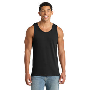 Débardeur de sport pour homme en coton ou en tissu Dry Fit, t-shirt musculaire élégant, logo et options de couleur personnalisés OEM - Product Image 1