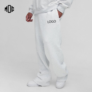 Wholesale 100% Cotton Fleece <b>Oversized</b> <b>Sweatpants</b> Super Baggy Wide Leg Custom Logo Breathable & Heavyweight Man Trouser - Product Image 1