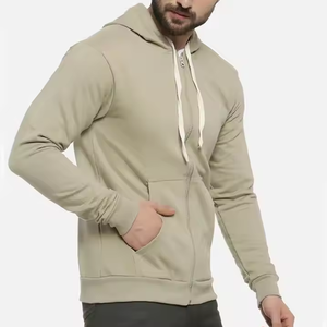 Nouveau sweat à capuche unisexe 100 % coton coupe classique avec fermeture éclair, molleton épais/éponge française, séchage rapide et respirant, hiver - Product Image 1