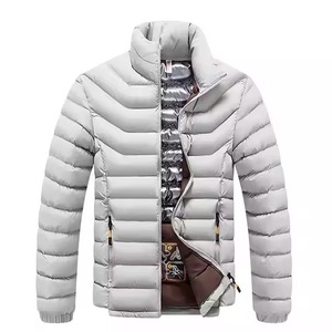 Venta al por mayor de logotipo personalizado Oem estampado invierno algodón abrigo burbuja chaqueta hombres de gran tamaño al aire libre hombres Puffer chaquetas y abrigos - Product Image 1