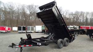 Remorque à benne basculante 7X14, remorque agricole, moteur à engrenages, garantie 1 an, origine américaine, certifiée, vente de machines, inspection vidéo sur demande - Product Image 2