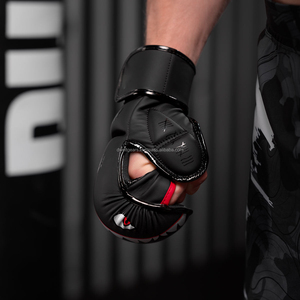 ถุงมือซ้อมซานด้าประสิทธิภาพสูง หนัง PU ออกแบบตามหลักสรีรศาสตร์ ปลายนิ้วเปิด ปิดด้วยแถบตีนตุ๊กแก ปรับแต่งได้ - Product Image 5