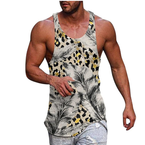 Wholesale Custom Logo Cotton Bamboo Fiber Formal <b>Singlet</b> Muscle Shirts Sleeveless Quick Dry Breathable Eco-Friendly <b>Men</b> Tank Top - Product Image 5