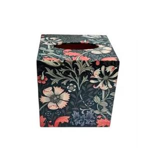 Best Quality Modern Luxury Design Wooden Tissue <b>Box</b> Napkin Home & Table Decoration <b>Floral</b> Theme Decorative Table Accessories - Product Image 1