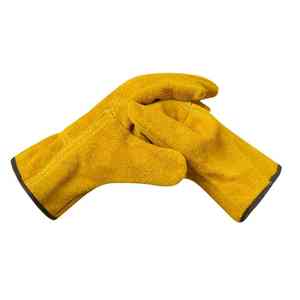 Direct Factory Leather <b>Rigger</b> <b>Gloves</b> Made of Cowhide Wholesale Custom Safety Work <b>Gloves</b> for Heavy Duty Construction - Product Image 2