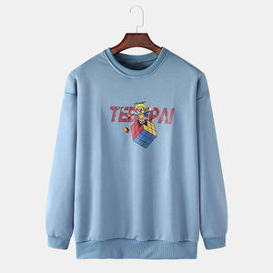 Sudadera con Capucha de Color Sólido, Alta Calidad, 100% Algodón, Material Térmico, con Logotipo Estampado a la Moda para Hombre, Ropa de Invierno - Product Image 1