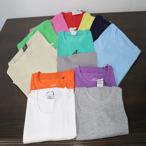T-shirt pour hommes de qualité supérieure, impression de Logo personnalisé, bon marché, col rond, Service OEM, vêtements tricotés, Design solide - Product Image 6
