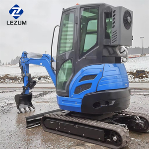 Excavator Mini LEZUM 2 2.2 2.5 Ton Boom Side Swing Extendable Tracks Mesin Diesel Laidong untuk Dijual dengan Kabin - Product Image 3