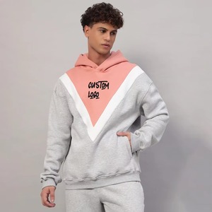 ชุดวอร์มกางเกงขาบานของผู้ชาย100% เสื้อกันหนาวมีฮู้ดสองชิ้นผ้าฟลีซระบายอากาศได้ดีพิมพ์โลโก้แบบกำหนดเอง - Product Image 1