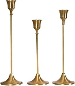 Nouveau Style Décoration Antique Bougeoirs Décors de chambre Bougeoir en laiton Salon fabricant en gros fournisseur - Product Image 2