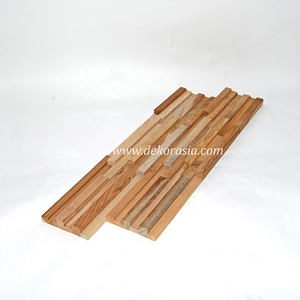 Panel de Pared Rústico de Madera de Teca Natural, Ecológico, Resistente al Moho, para Sala de Estar, Dormitorio, Villa, Hotel, Interior - Product Image 3