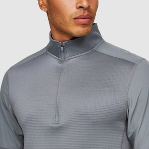 OEM personalizado Unisex algodón de gran tamaño pulóver 1/4 cuarto media cremallera sudadera Jumper para hombres gota hombro peso pesado invierno - Product Image 5