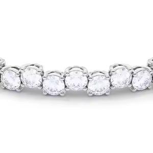 Nouvelle arrivée Bracelet tennis pour femme de haute qualité Or blanc 10 carats Moissanite Diamant - Product Image 4