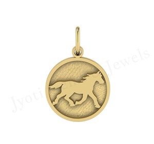 Bijoux personnalisés cheval courant animal 15mm pendentif amoureux prix le plus bas 925 argent Sterling souvenir fabrication pendentif réglage - Product Image 1