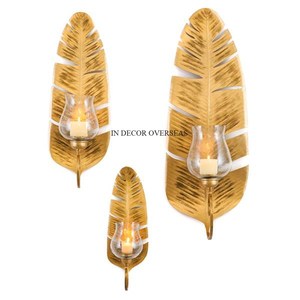 Alambre de metal de alta resistencia Chapado en oro Forma redonda Aspecto atractivo Decoración para el hogar y el dormitorio del hotel Suministros de decoración de pared de la India - Product Image 3