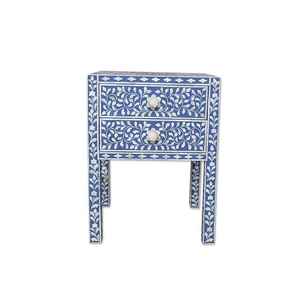 Coffre à tiroir en incrustation d'os de qualité supérieure Coffre à tiroir en incrustation d'os multicolore floral - Product Image 4