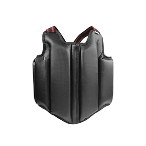 Protector de Pecho Sanda para Taekwondo y Karate, de Cuero PU, Protector de Pecho Abierto, Equipo de Protección para Entrenamiento y Competición, Protector de Pecho Negro Unisex - Product Image 6