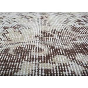 พรมขนสัตว์ลายดอกไม้สไตล์วินเทจ สีเบจและสีน้ำตาล ถักด้วยมือ สำหรับบ้าน ห้องนั่งเล่น ทางเดิน ห้องโถง และห้องนอน-Pae-2168 - Product Image 3