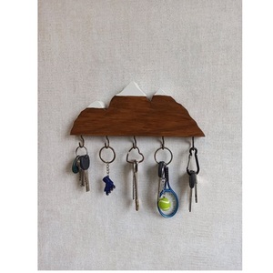 Porte-clés en bois le plus vendu pour le courrier d'entrée murale et le porte-clés avec étagère porte-clés pour maison - Product Image 4