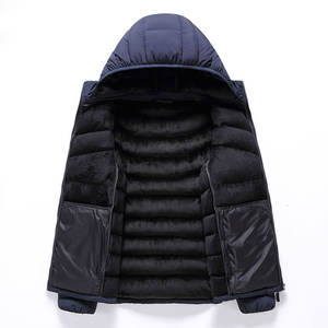 Chaqueta acolchada informal para hombre, ropa de abrigo masculina personalizada de alta calidad, a prueba de viento, con capucha, para invierno - Product Image 4