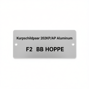 ชุดแผ่นปิดป้องกัน Kurzschildpaar 202KP/AP อะลูมิเนียม F2 BB HOPPE ประเภทสินค้าแผ่นปิดป้องกัน - Product Image 2