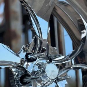 Rines de Aleación de Aluminio Cromado Pulido, Forjados en una Sola Pieza, Cóncavos Profundos, de 18-26 Pulgadas, 5x112/5x114.3/5x120, Compatibles con <span class=keywords><strong>Jeep</strong></span> - Product Image 3