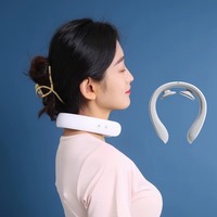Appareil intelligent électrique sans fil à basse fréquence, acupuncture EMS, masseur cervical à impulsions avec chauffage, batterie 800 mAh