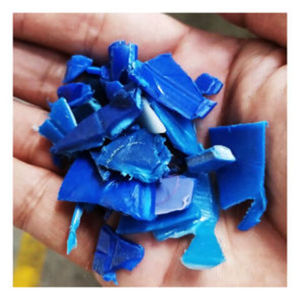 High-Density Polyethylene (HDPE) Scrap Granules Blue Natural Industrial Waste Regrind Flakes Plastic Bottles Molding <b>Powder</b> - Product Image 1