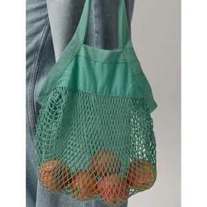 Bolsa de Malla Mini de Algodón Orgánico Sostenible para Frutas y Verduras, Bolsa de Merchandising Pequeña - Product Image 4