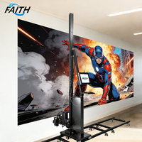 Impresora de Arte Mural Vertical 3D de Alta Calidad para Pequeñas Empresas, Cabezal Dx10/I1600, Máquina de Impresión para Decoración de Paredes de Metal, Vidrio y Madera